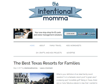 Tablet Screenshot of intentionalmomma.com